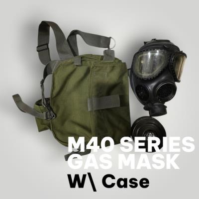 US Military M40 Gas Mask Medium Large ML C2A1 Canister Filter Carrier Bag Green