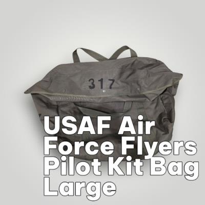 Genuine US Military USAF Flyers Pilot Kit Bag Large Duffel Stenciled OD Green